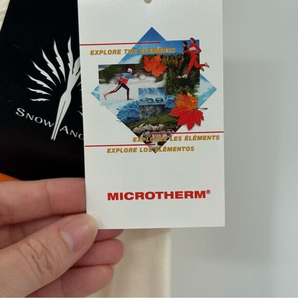 Snow Angel V-Waist Doeskin Baselayer Legging Pant Women Medium Cream Soft 106-40 - Picture 11 of 13